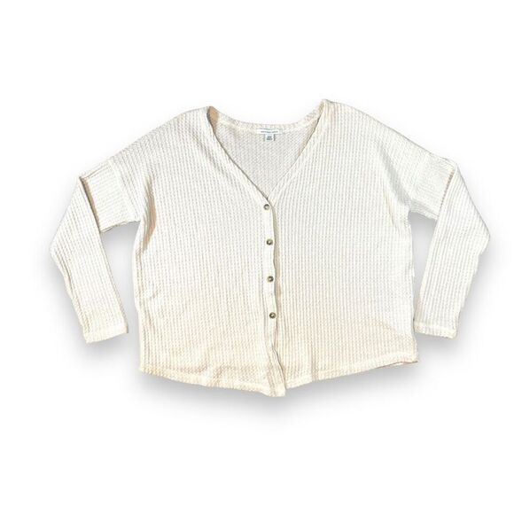 American Eagle Waffle Cardigan Sz S - Picture 1 of 14